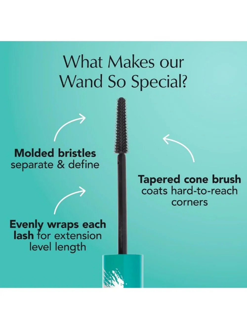 Lengthening & Volumizing Tubing Mascara - Smudge Proof, Washable, Vegan, Rich